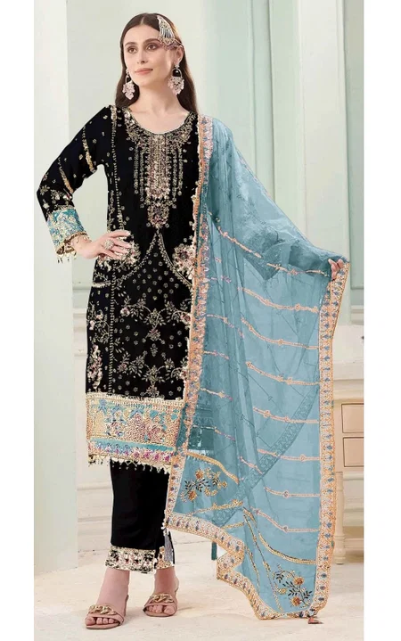Bilqis B 239 E To H Chiffon Embroidery Pakistani Salwar Suits Wholesale Online
